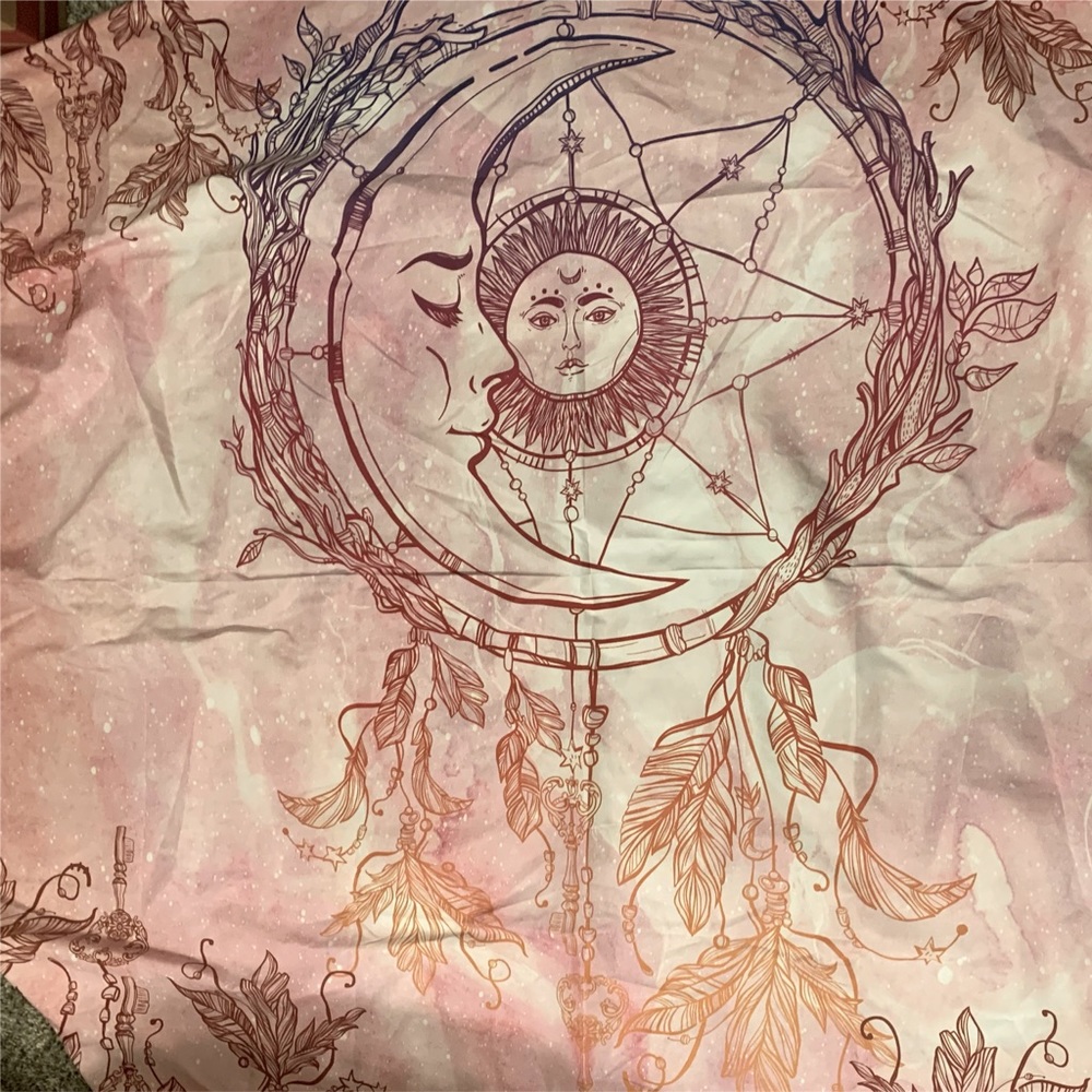 Pink tapestry